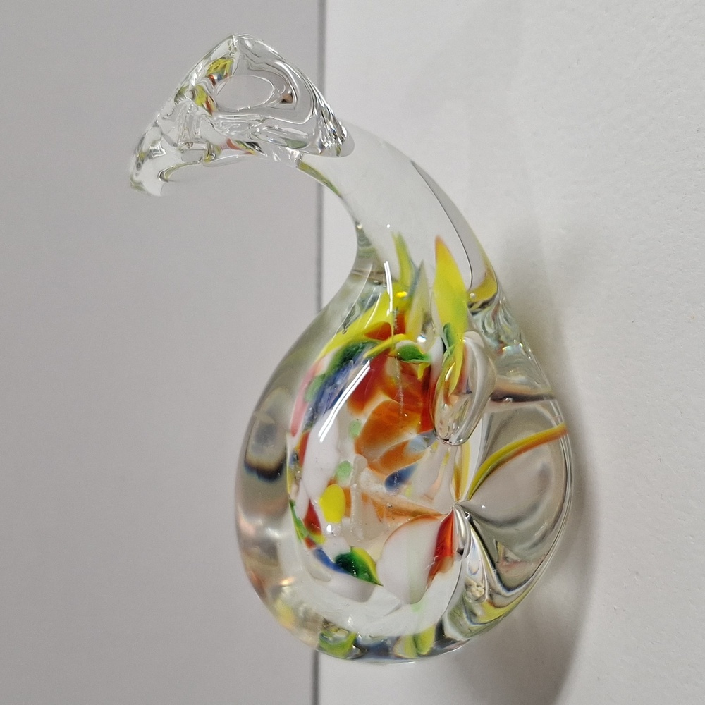 #ADE Glass whale paperweight